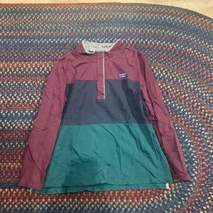LL Bean Women's Rugby Shirt Color Block XL